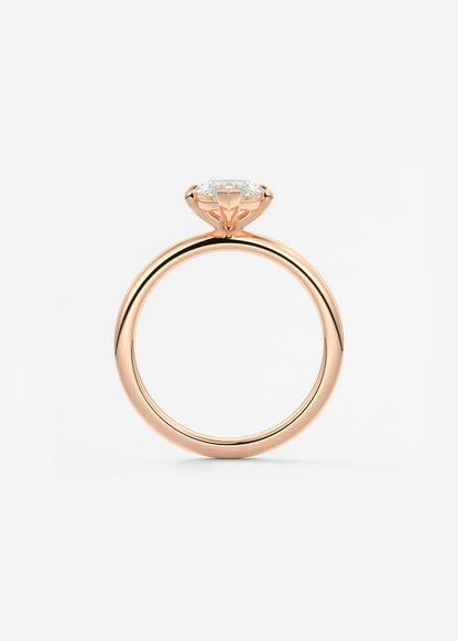 Marquise Solitaire Lab Grown Diamond Engagement Ring