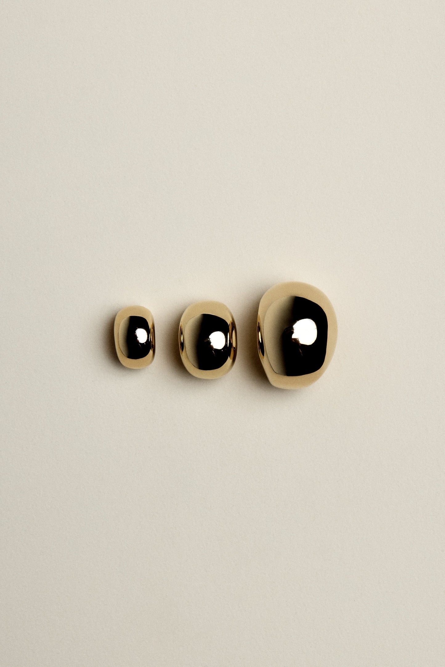 Medium Blob Hoops | 925 Sterling Silver
