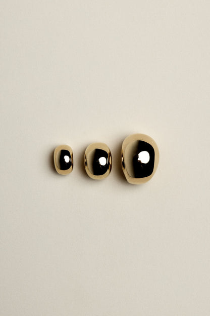 Medium Blob Hoops | 925 Sterling Silver