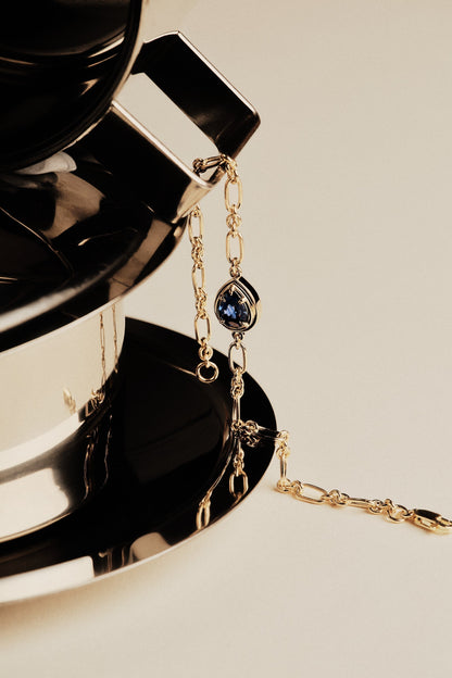 Roma Pear Gemstone Bracelet | 925 Sterling Silver