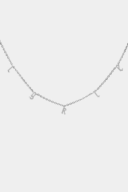 Gothic Letter Necklace | 925 Sterling Silver