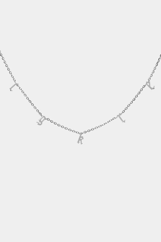 Gothic Letter Necklace | 925 Sterling Silver