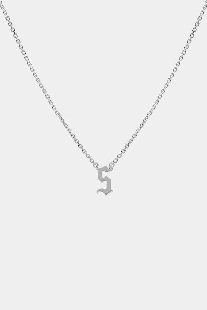 Gothic Letter Necklace | 925 Sterling Silver