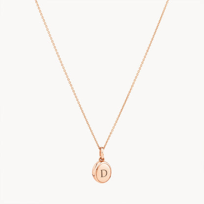 Engraved Oval Shaped Photo Pendant Necklace