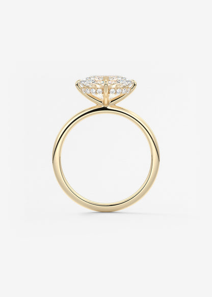 Oval East West Solitaire Lab Grown Diamond Engagement Ring