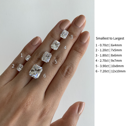 Radiant Bezel Solitaire Lab-Grown Diamond Engagement Ring