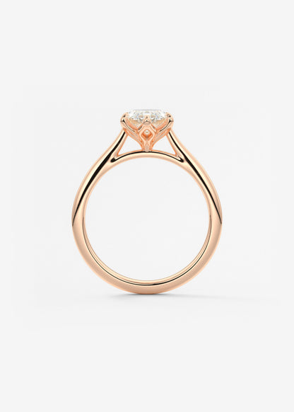Marquise Cathedral Lab Grown Diamond Engagement Ring