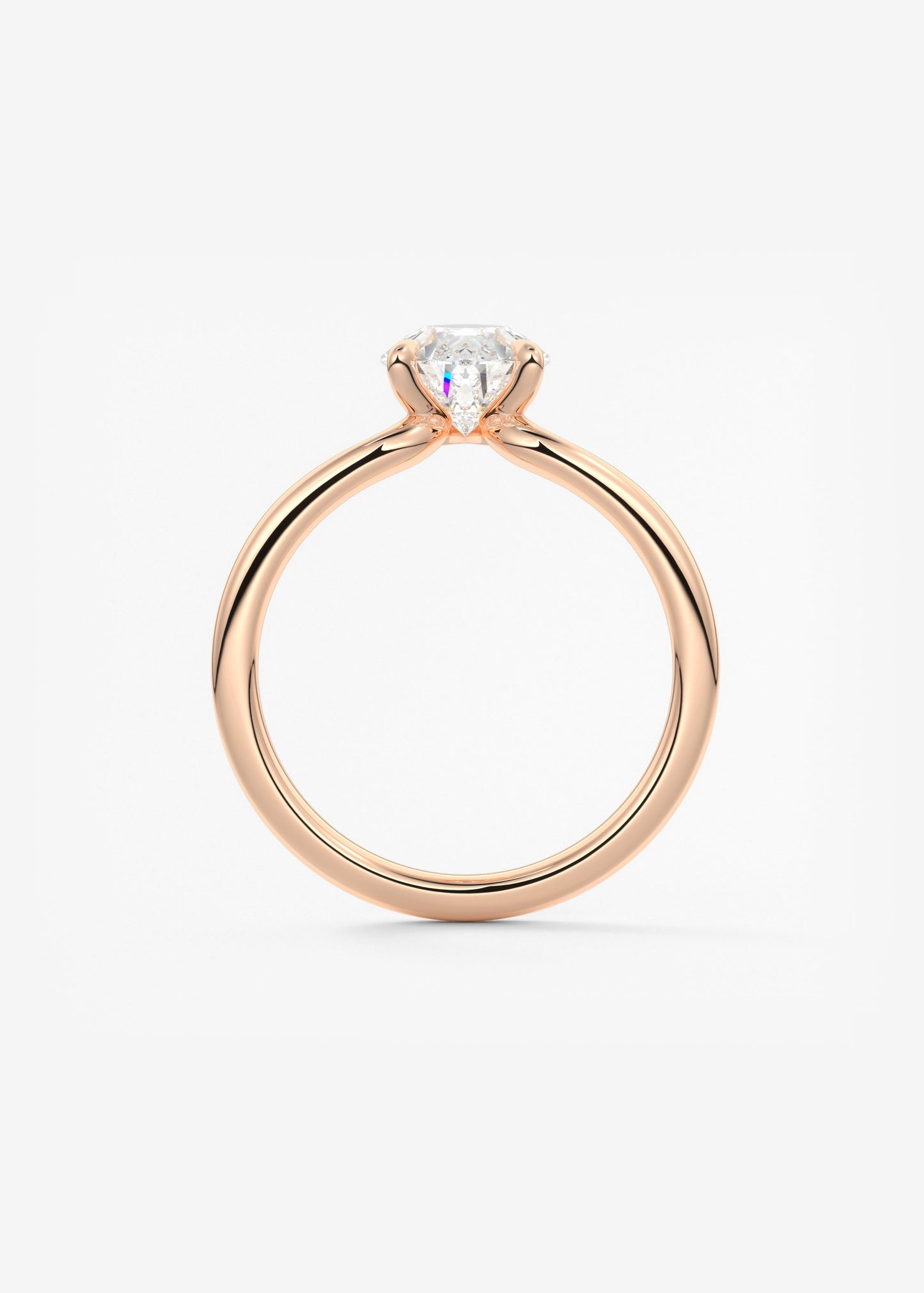 Pear Solitaire Lab Grown Diamond Engagement Ring