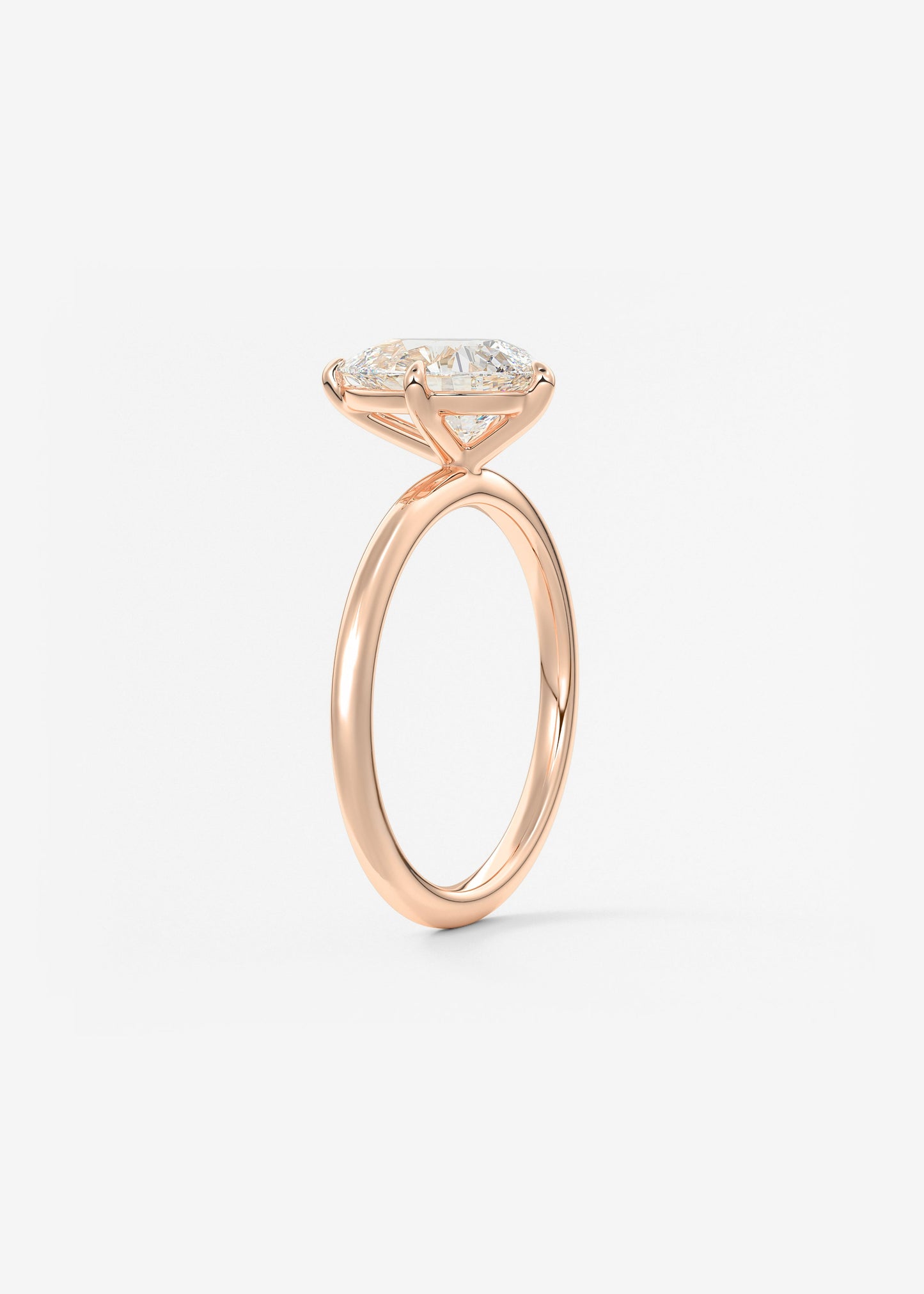 Pear Solitaire Lab Grown Diamond Engagement Ring