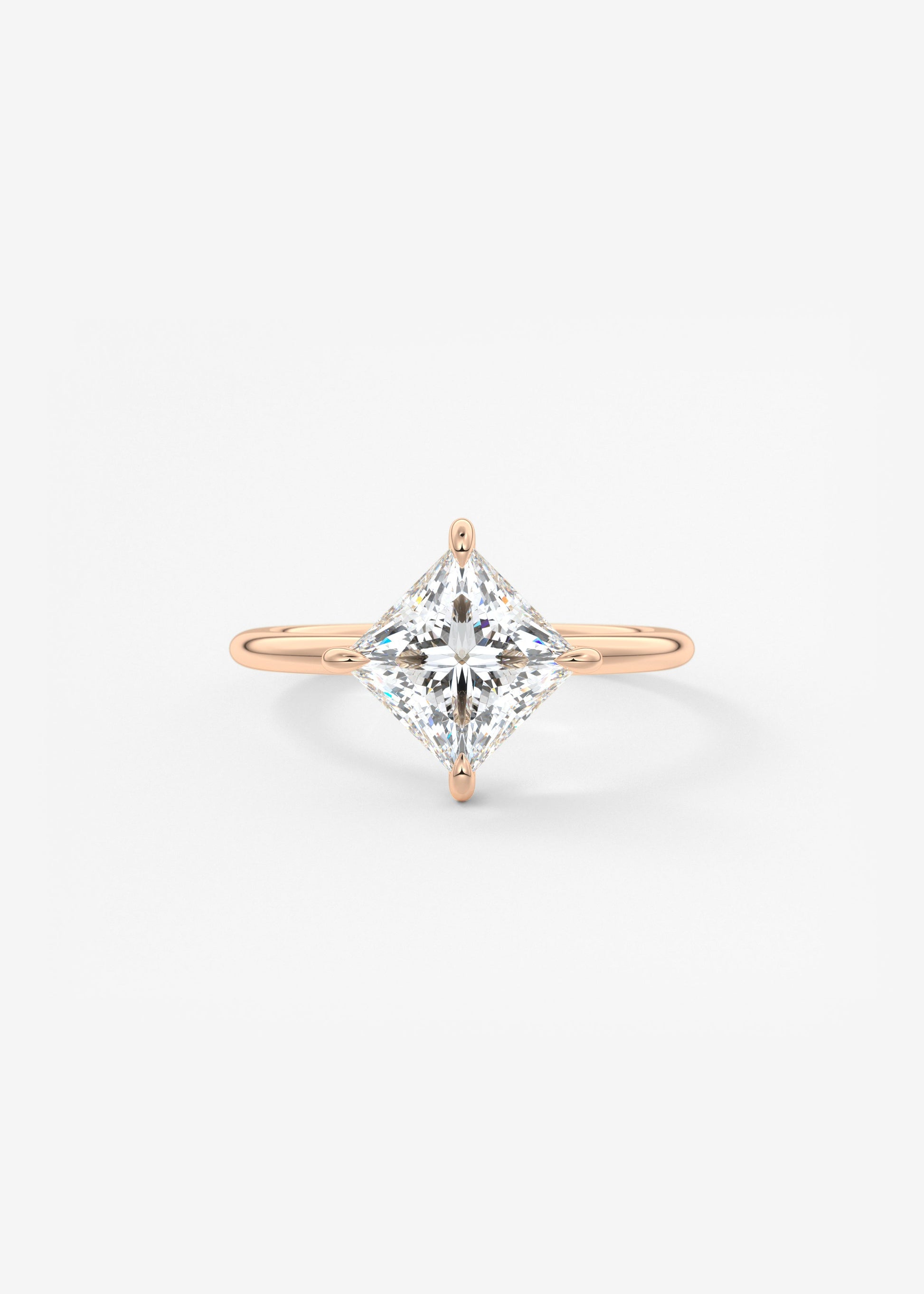 Princess East West Lab Grown Diamond Engagement Ring
