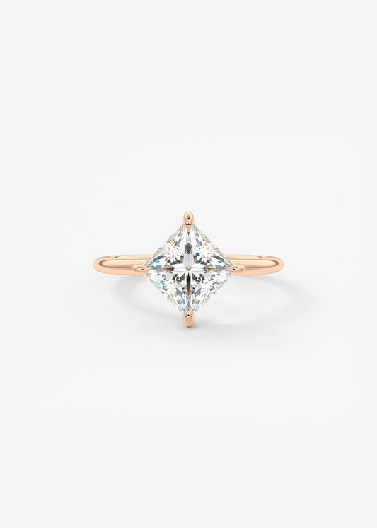 Princess East West Lab Grown Diamond Engagement Ring