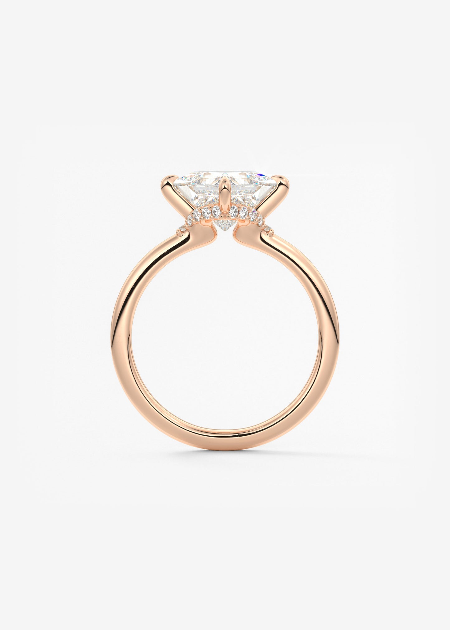 Princess East West Lab Grown Diamond Engagement Ring
