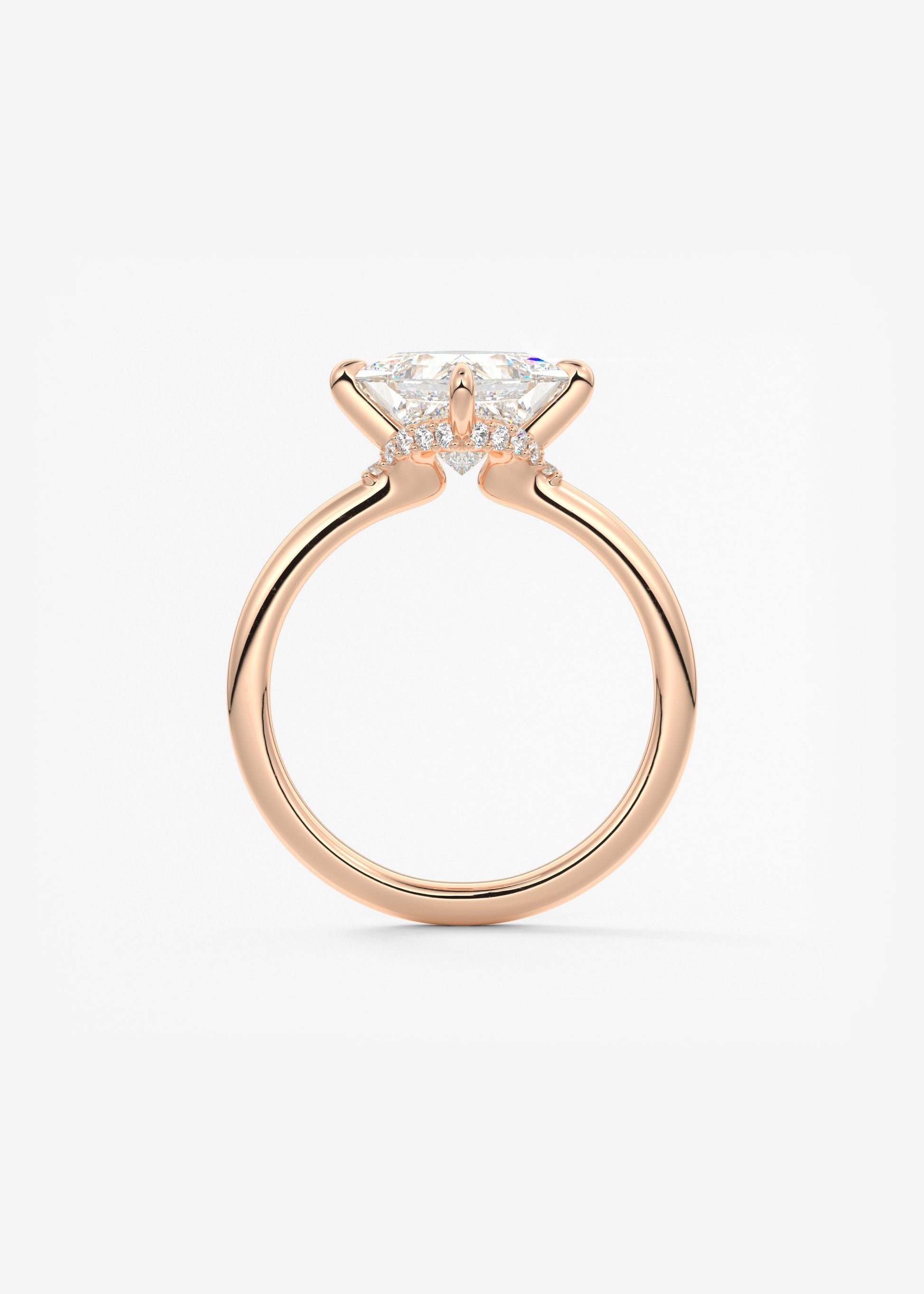 Princess East West Lab Grown Diamond Engagement Ring