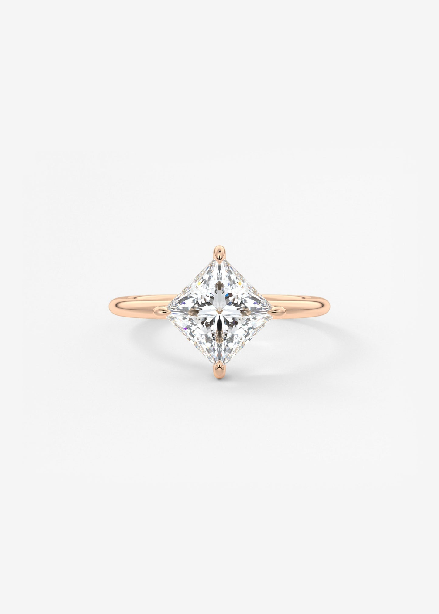 Princess East West Lab Grown Diamond Engagement Ring