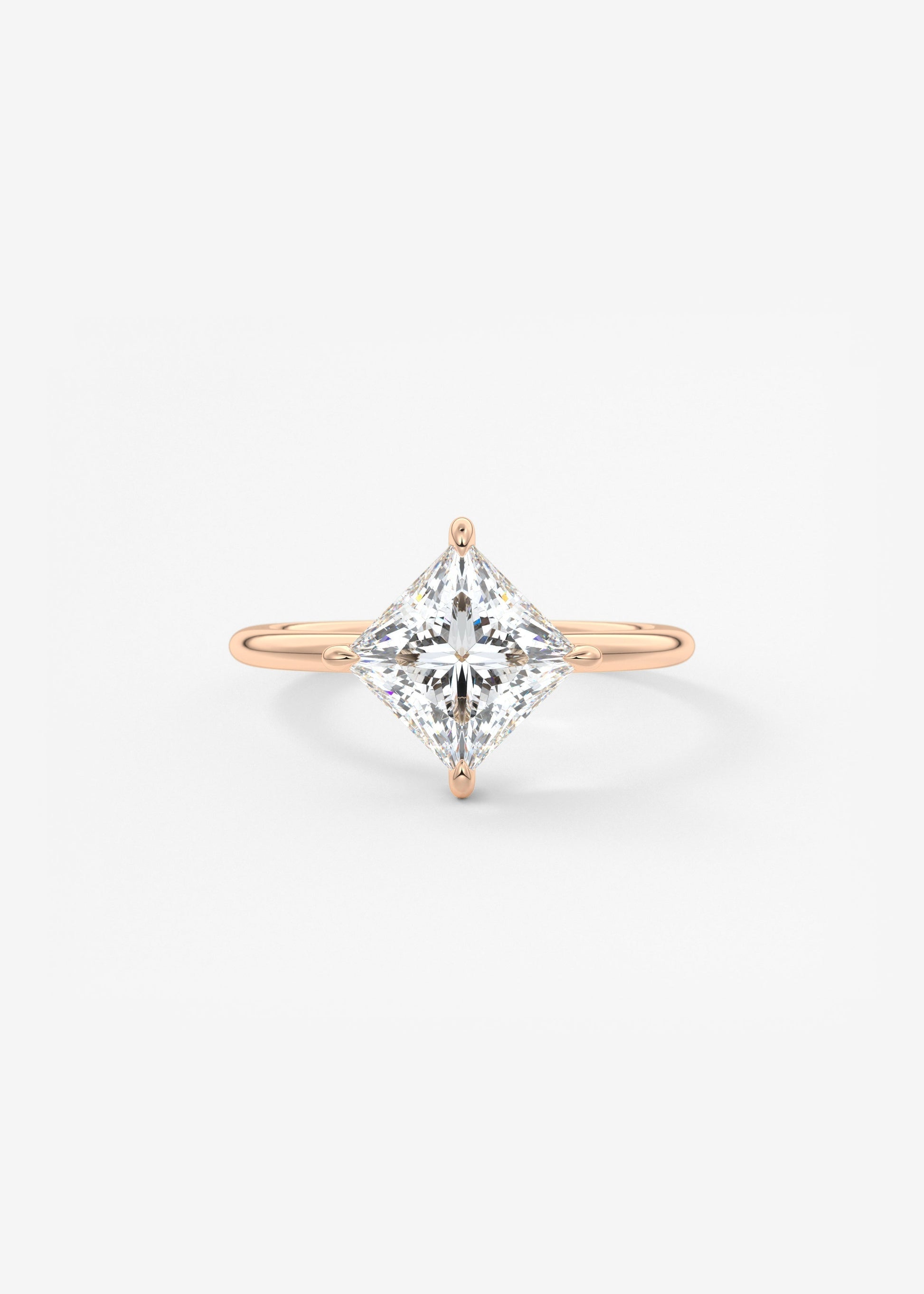 Princess East West Lab Grown Diamond Engagement Ring