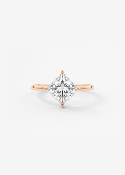 Princess East West Lab Grown Diamond Engagement Ring