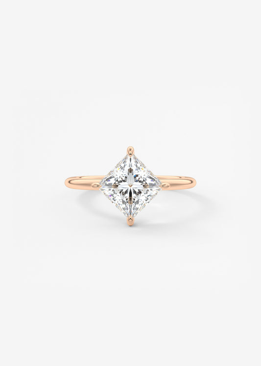 Princess East West Lab Grown Diamond Engagement Ring