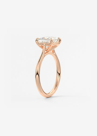 Princess Cathedral Lab Grown Diamond Engagement Ring