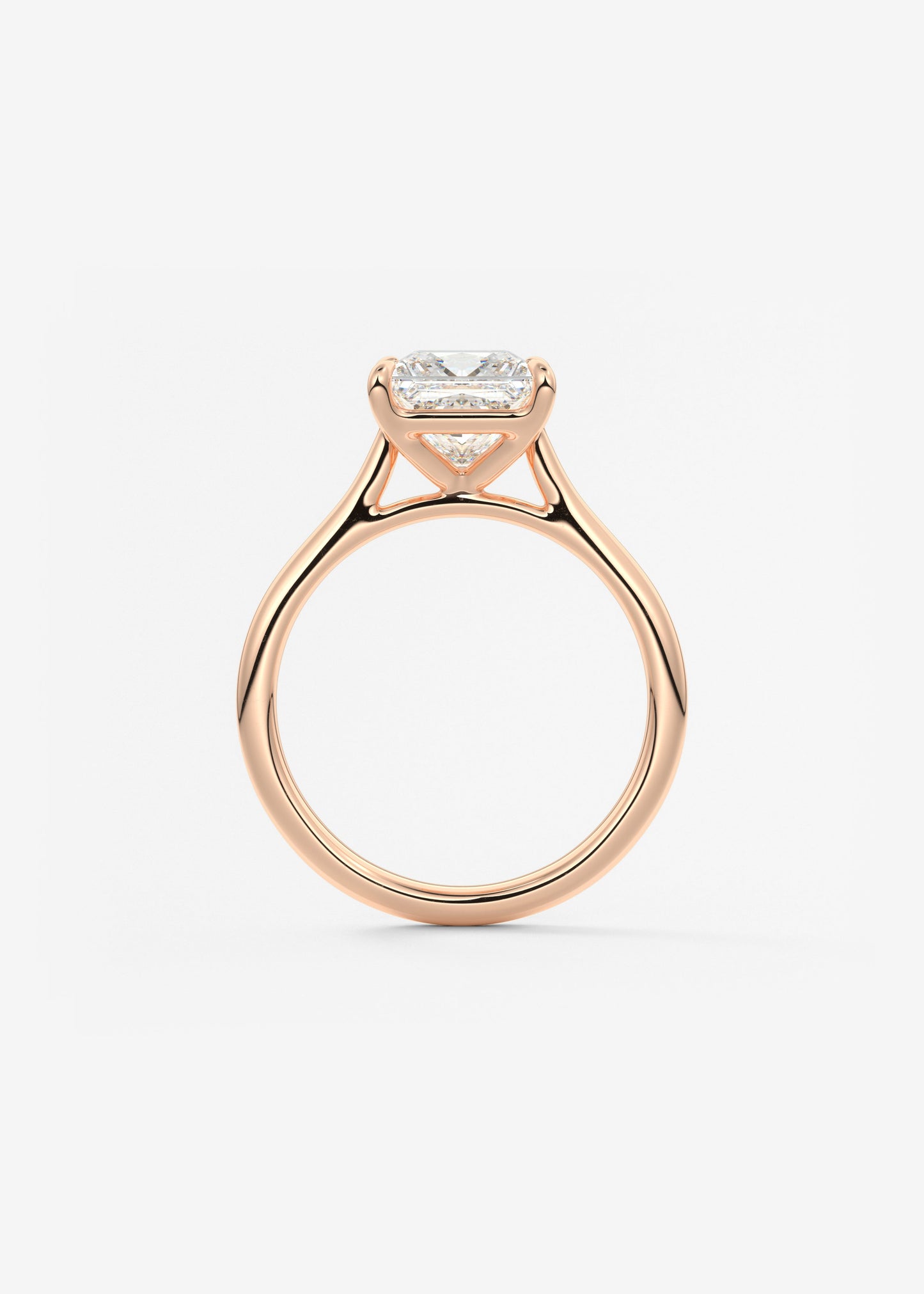 Princess Cathedral Lab Grown Diamond Engagement Ring