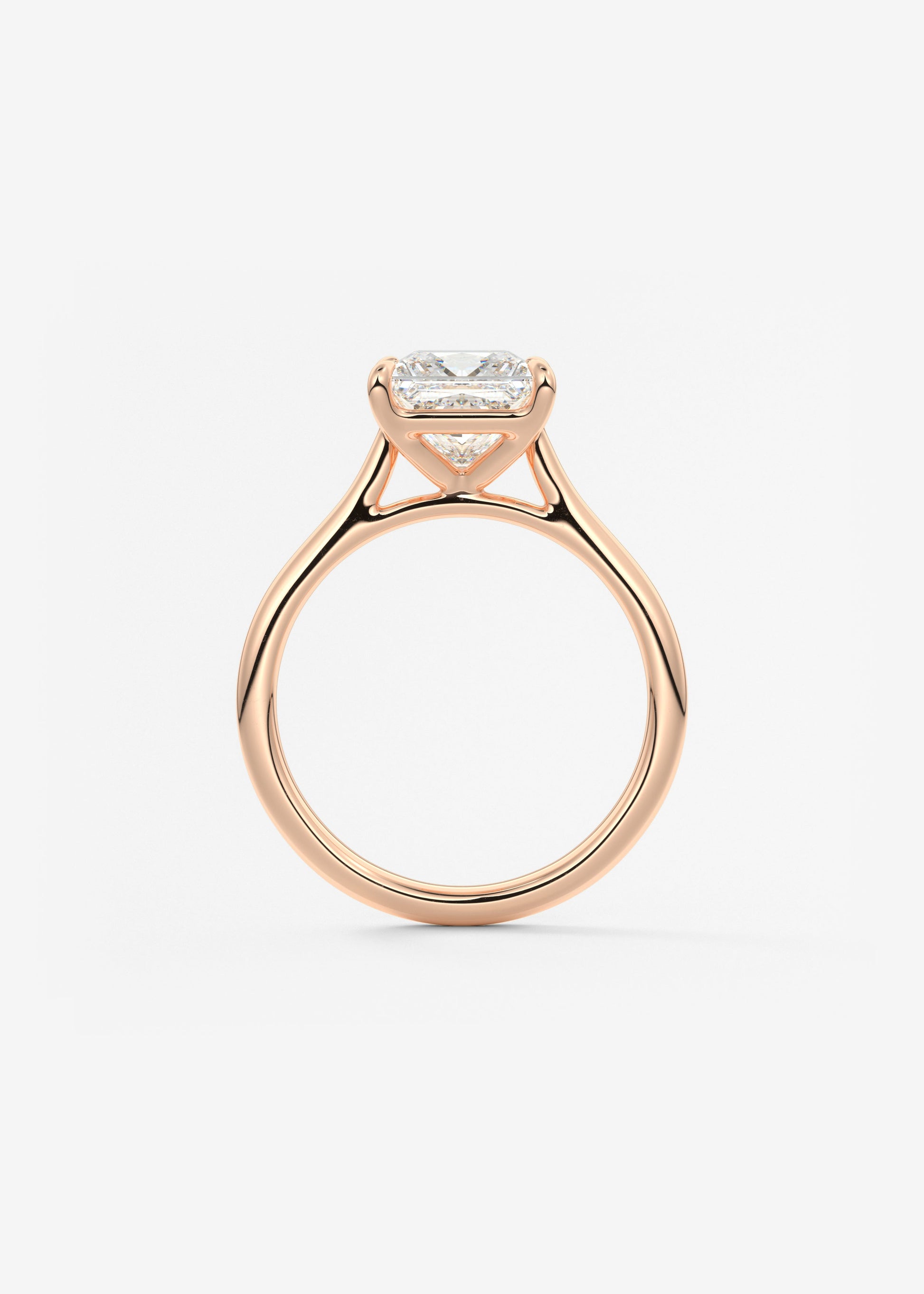 Princess Cathedral Lab Grown Diamond Engagement Ring