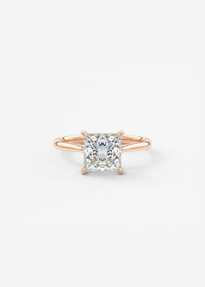 Princess Cathedral Lab Grown Diamond Engagement Ring