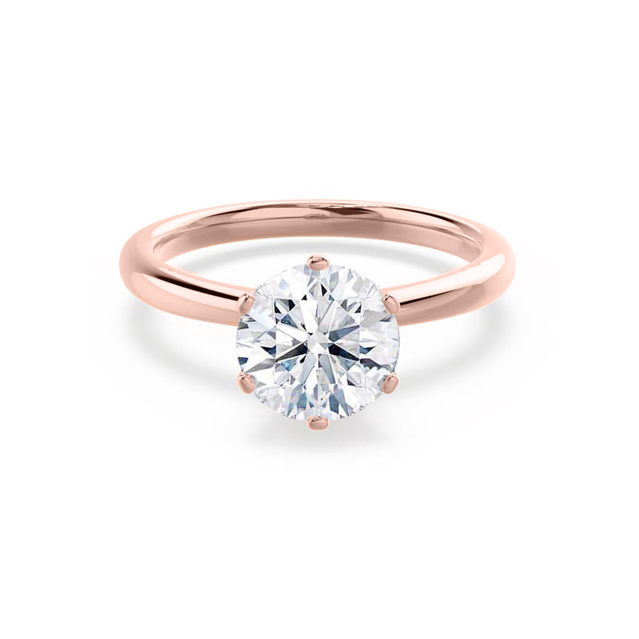 1.50 CT Round Shaped Moissanite Solitaire Engagement Ring 7