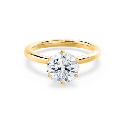 Round Solitaire Lab Grown Diamond Engagement Ring