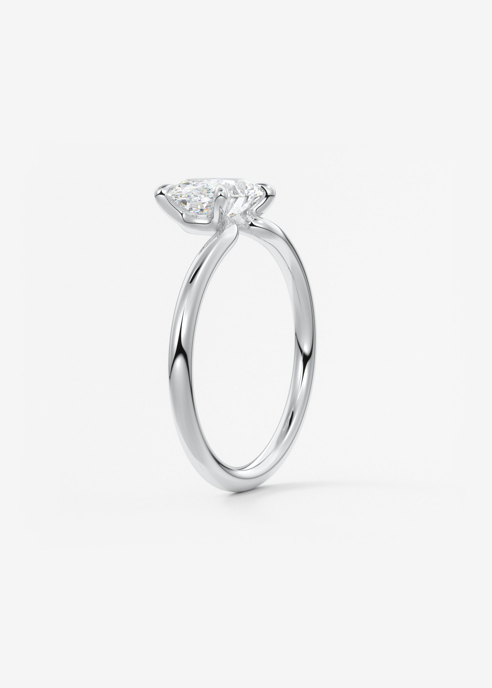 Oval Solitaire Lab Grown Diamond Engagement Ring