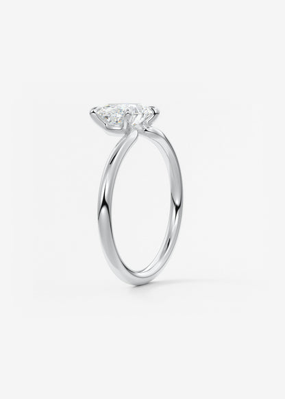 Oval Solitaire Lab Grown Diamond Engagement Ring