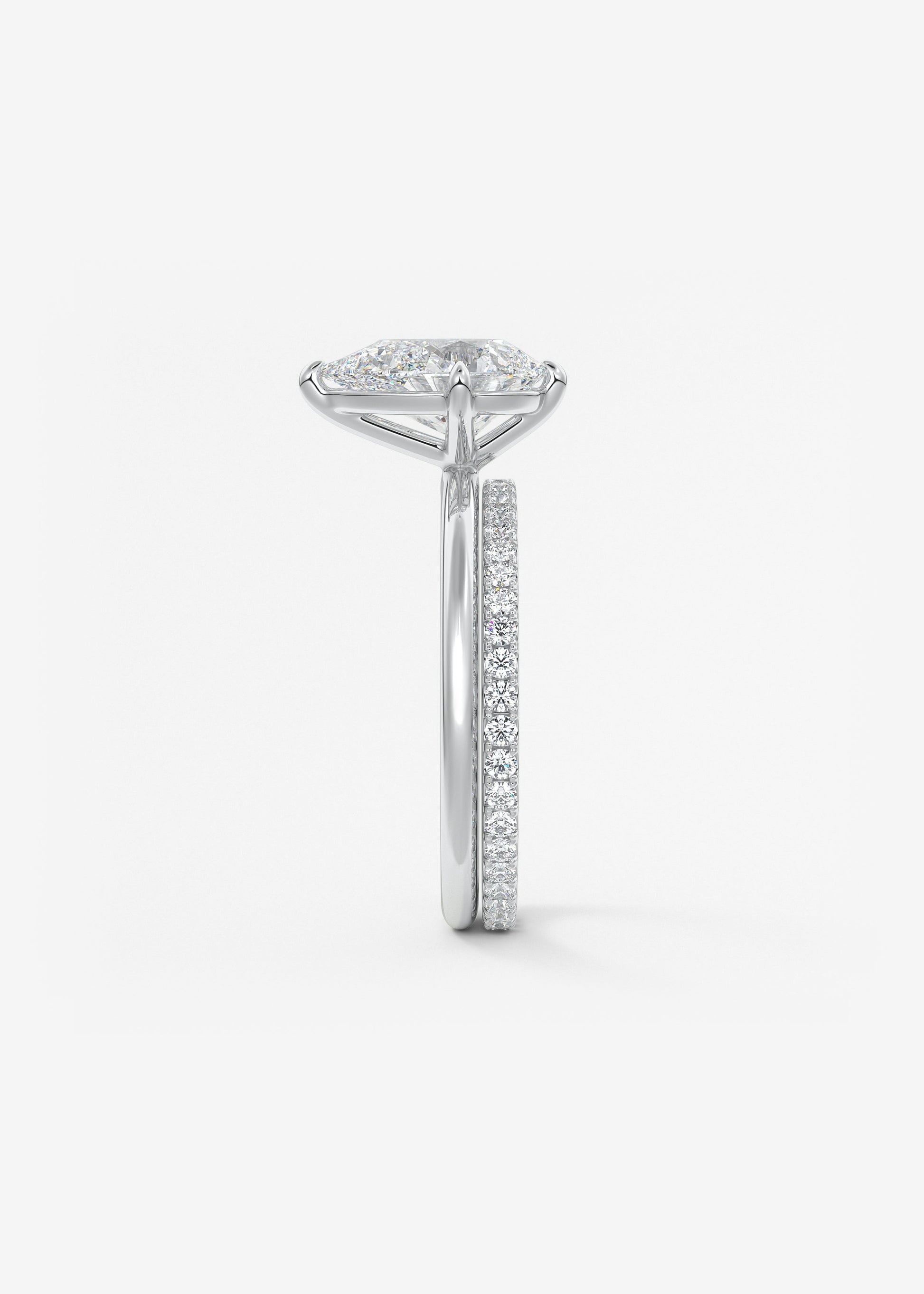 Pear Solitaire Lab Grown Diamond Engagement Ring