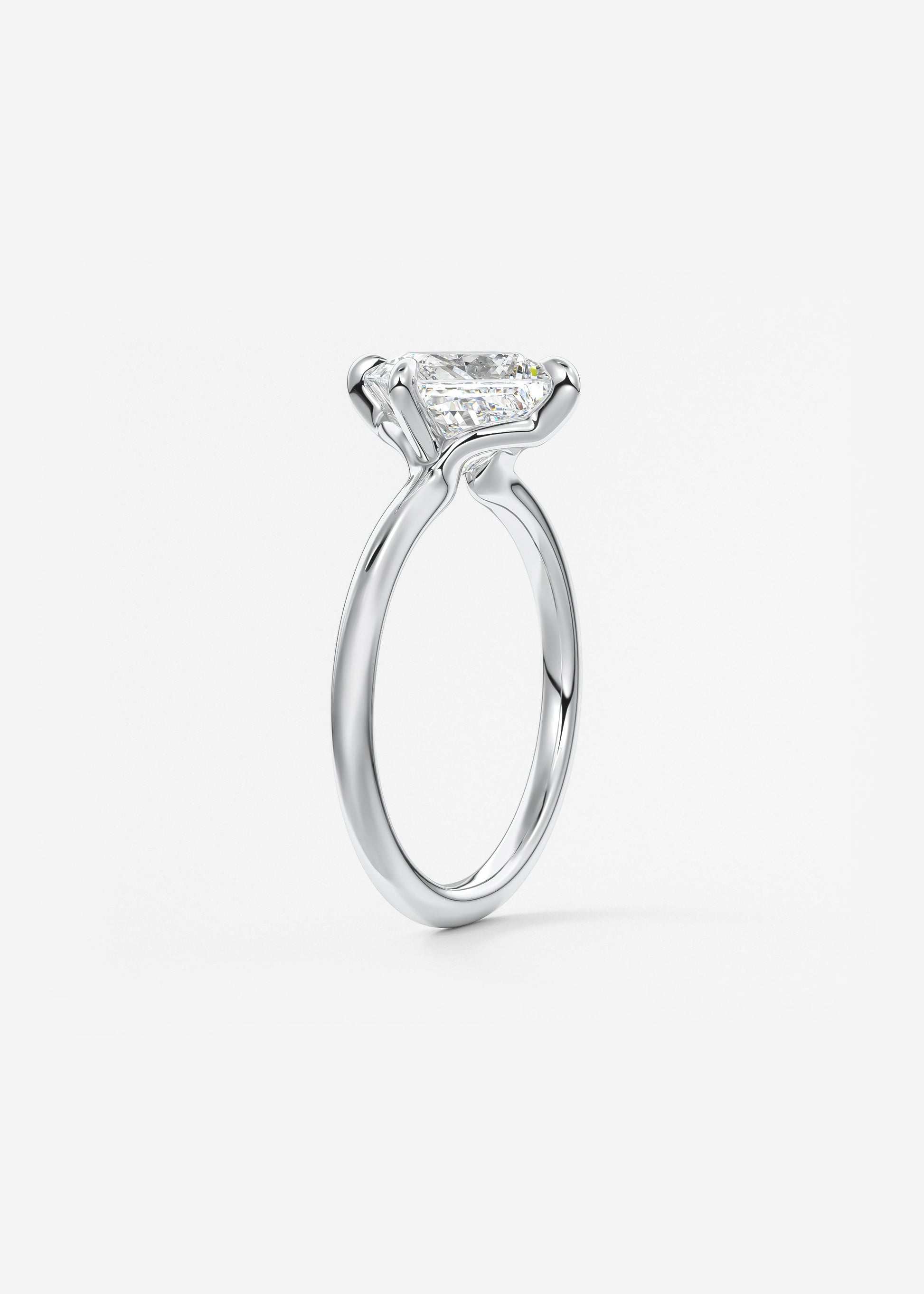 Princess East West Lab Grown Diamond Engagement Ring