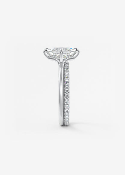 Princess East West Lab Grown Diamond Engagement Ring