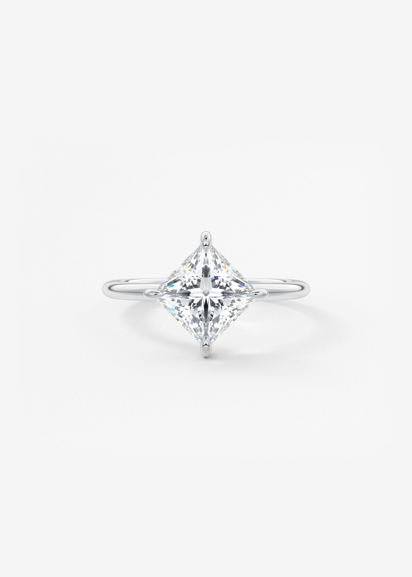 Princess East West Lab Grown Diamond Engagement Ring