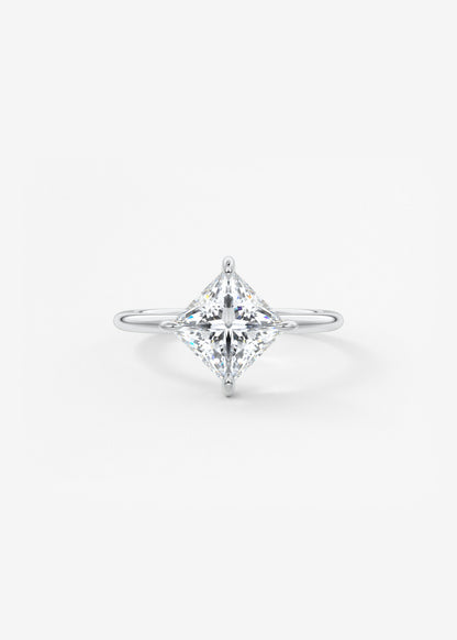 Princess East West Lab Grown Diamond Engagement Ring