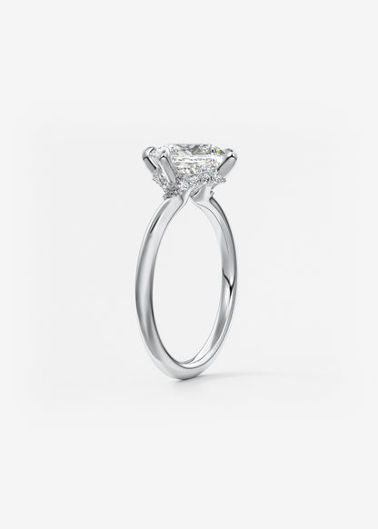 Princess East West Lab Grown Diamond Engagement Ring