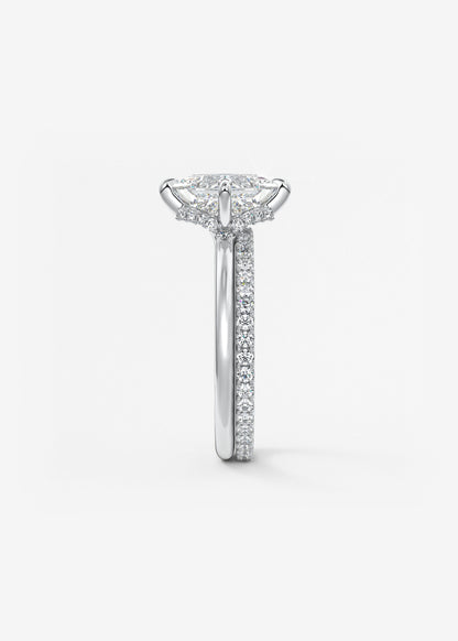 Princess East West Lab Grown Diamond Engagement Ring