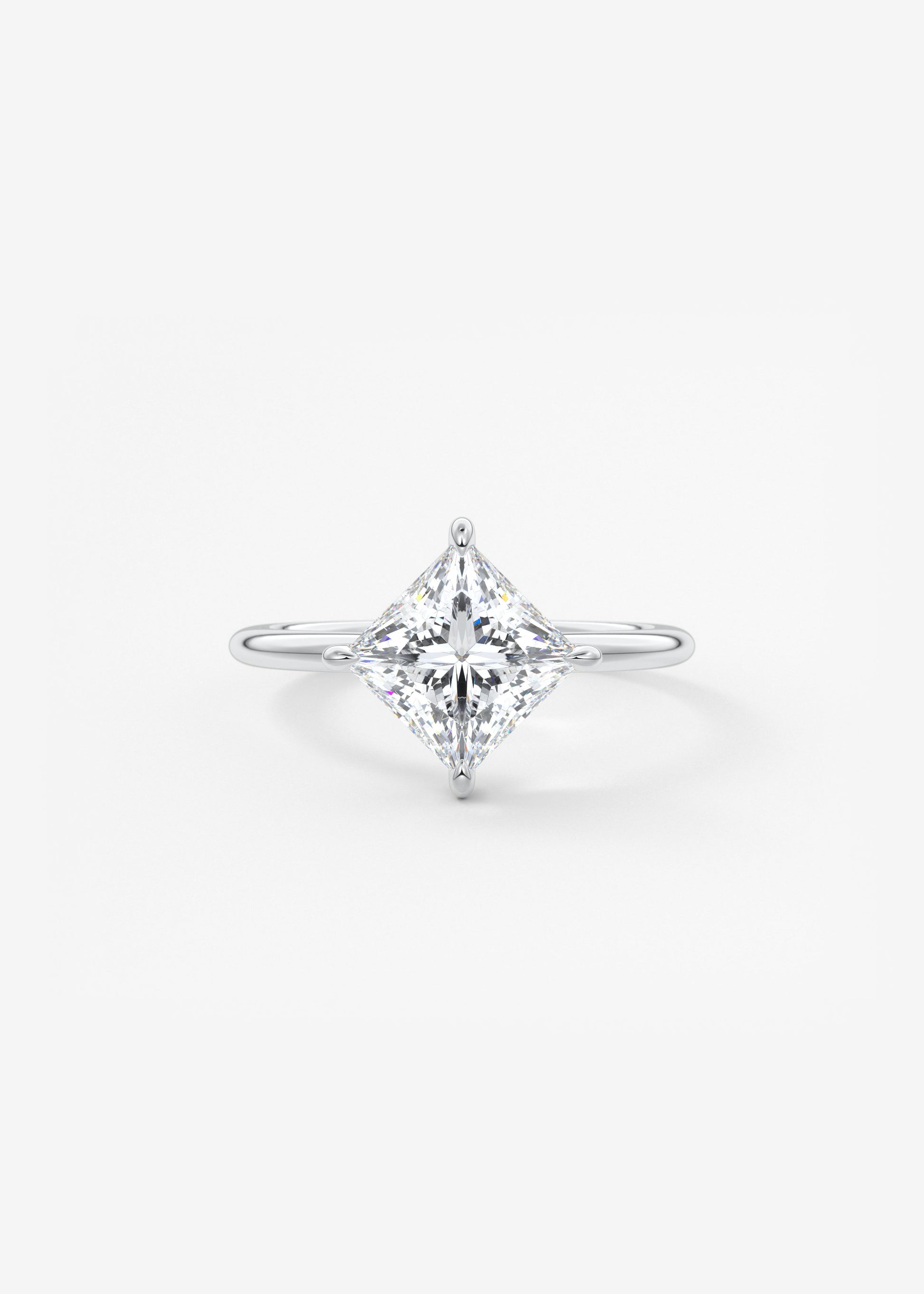 Princess East West Lab Grown Diamond Engagement Ring