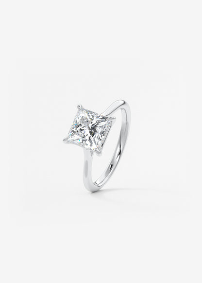 Princess Cathedral Lab Grown Diamond Engagement Ring