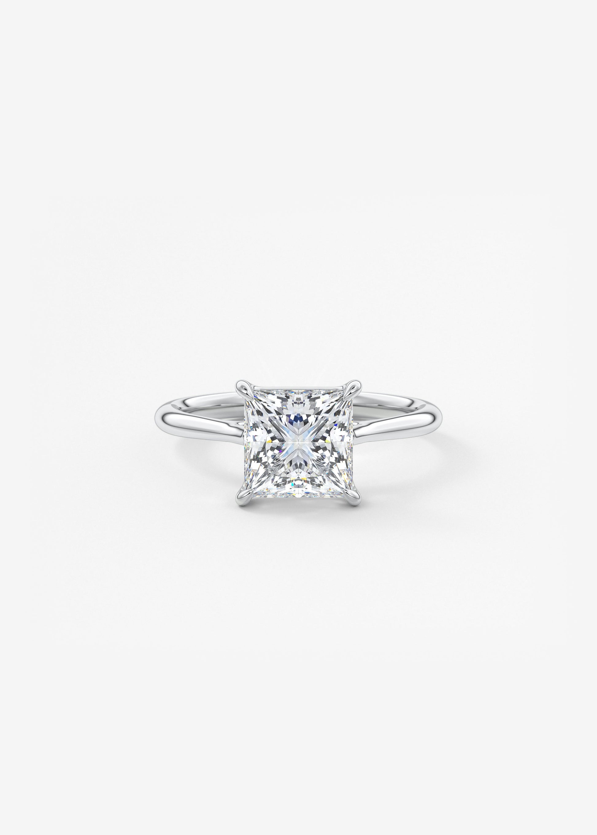 Princess Cathedral Lab Grown Diamond Engagement Ring