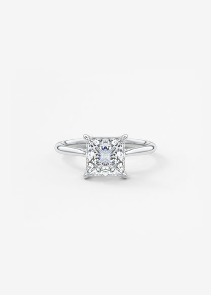 Princess Cathedral Lab Grown Diamond Engagement Ring