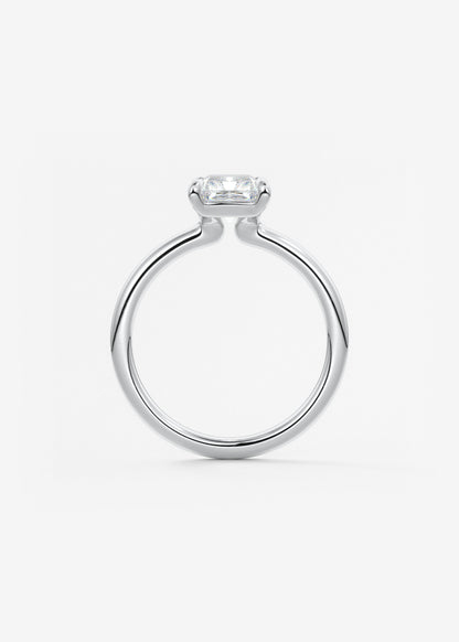 Radiant Hidden Halo Lab Grown Diamond Engagement Ring