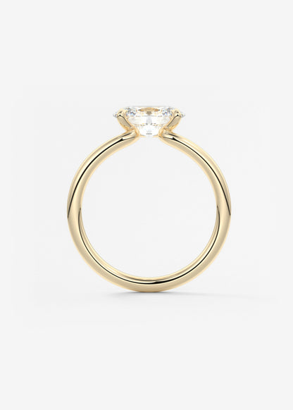 Oval Solitaire Lab Grown Diamond Engagement Ring