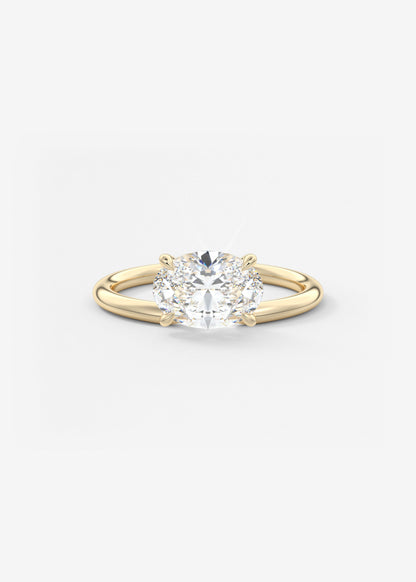 Oval Solitaire Lab Grown Diamond Engagement Ring