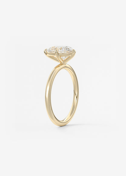 Pear Solitaire Lab Grown Diamond Engagement Ring