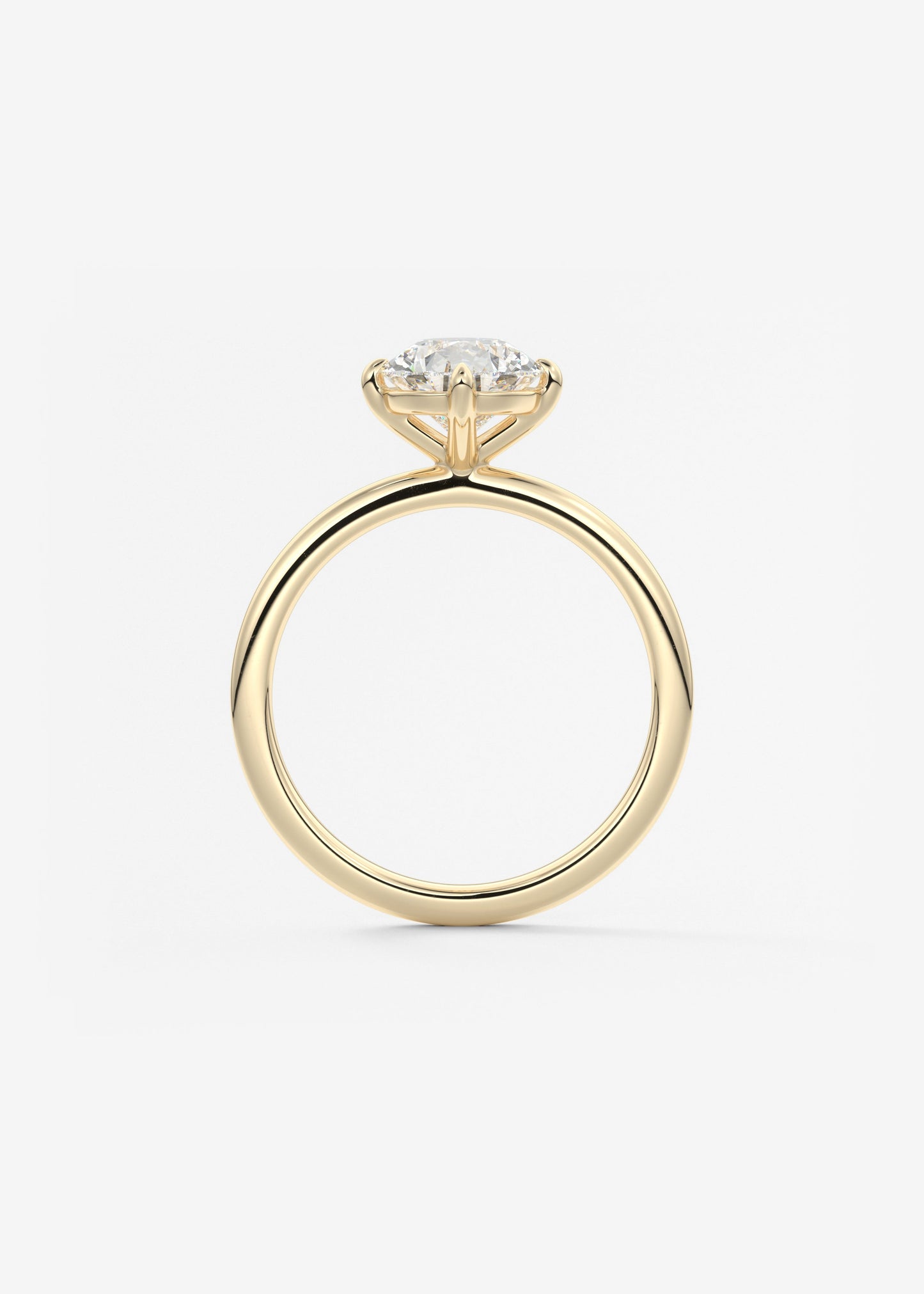 Pear Solitaire Lab Grown Diamond Engagement Ring