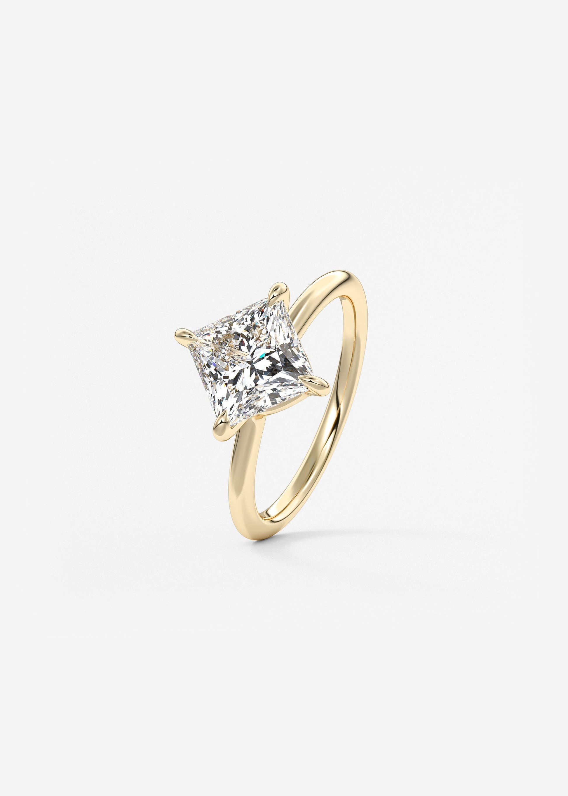 Princess East West Lab Grown Diamond Engagement Ring