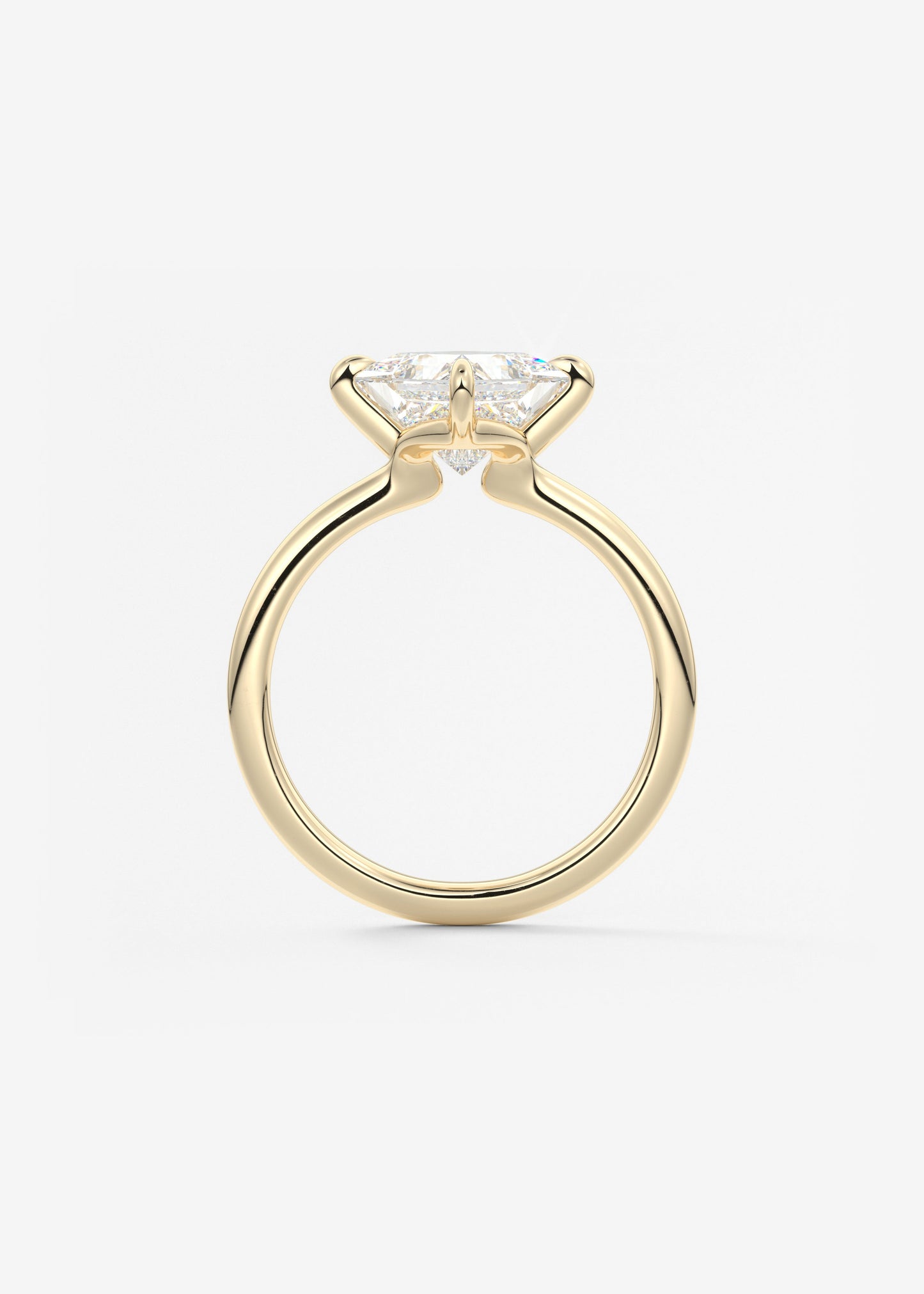 Princess East West Lab Grown Diamond Engagement Ring