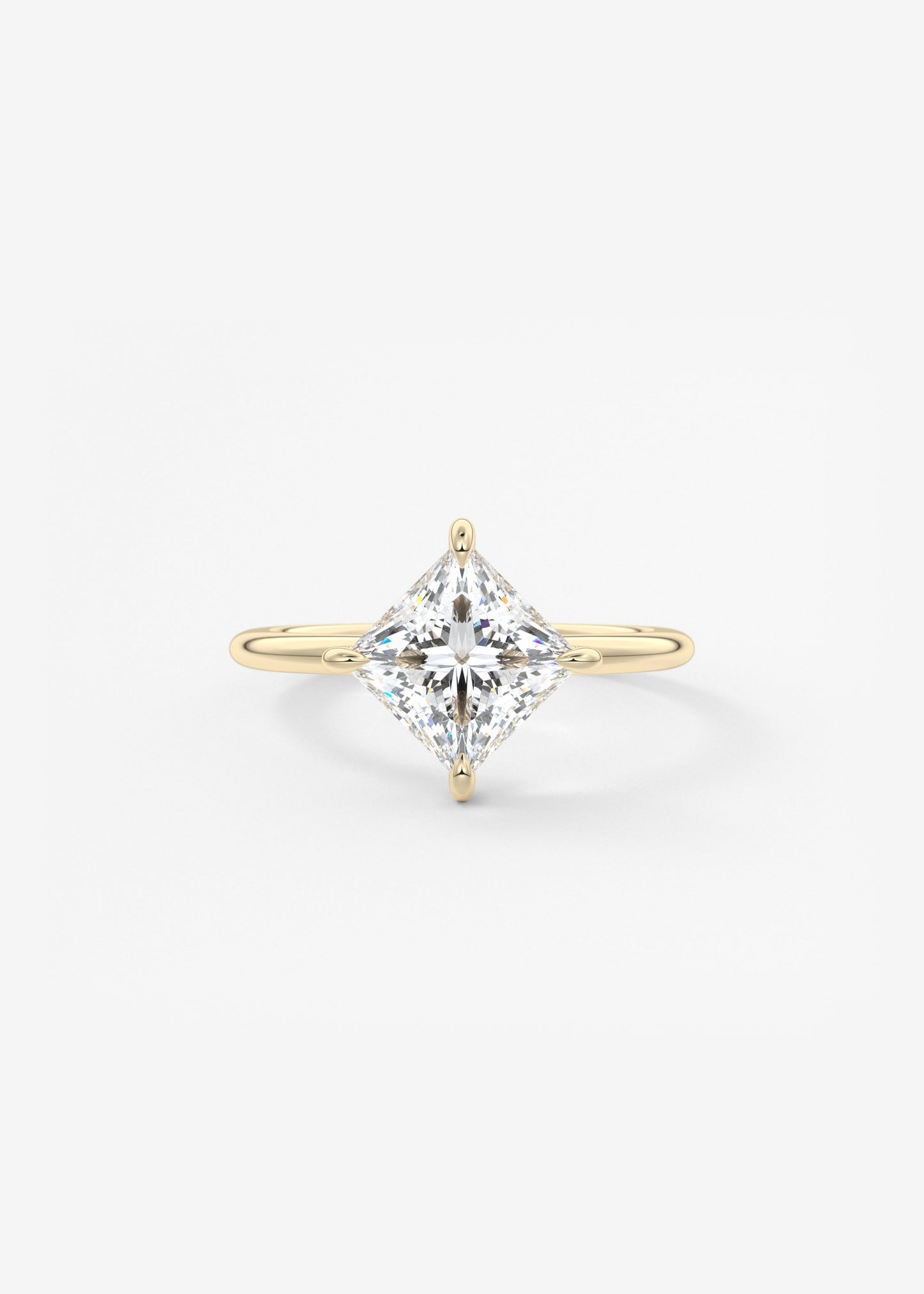 Princess East West Lab Grown Diamond Engagement Ring