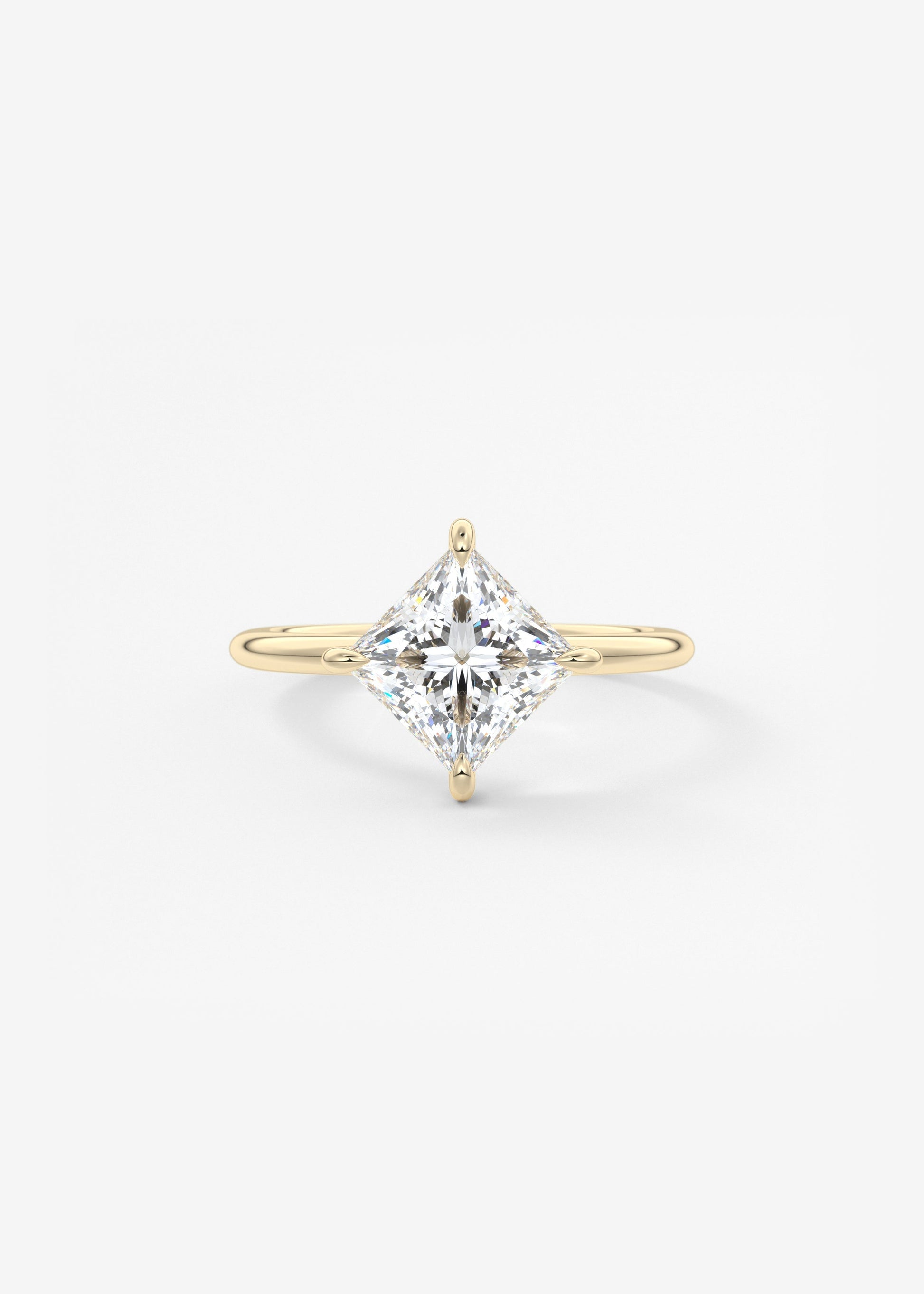 Princess East West Lab Grown Diamond Engagement Ring