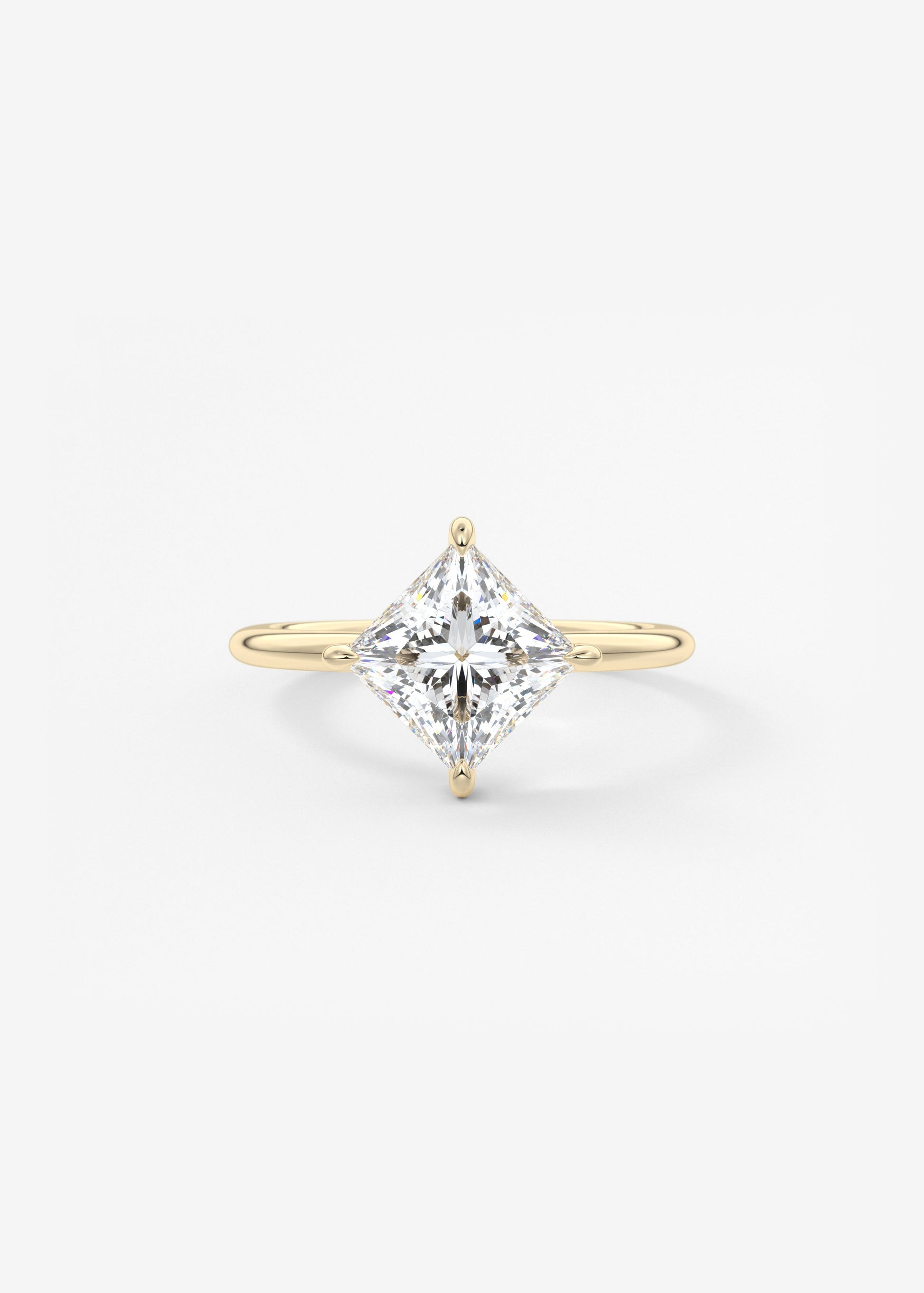 Princess East West Lab Grown Diamond Engagement Ring